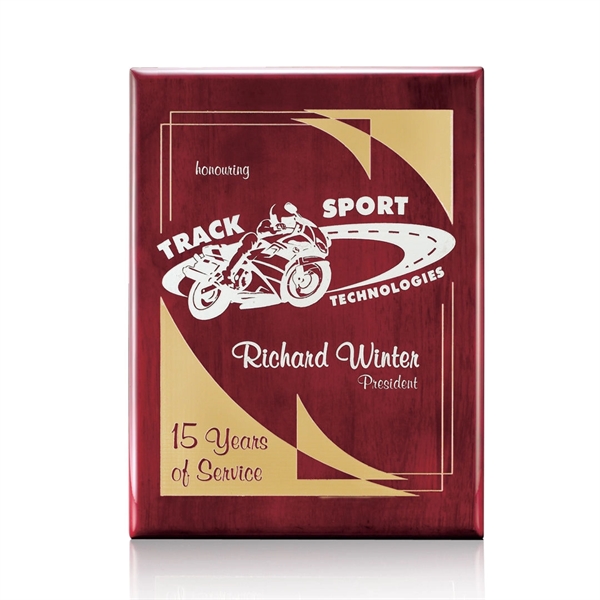 Highly polished rosewood piano finished plaque.... from ASI 84592 St Regis Group / St Regis