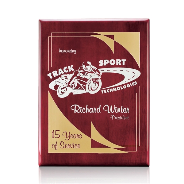 Highly polished rosewood piano finished plaque.... from ASI 84592 St Regis Group / St Regis