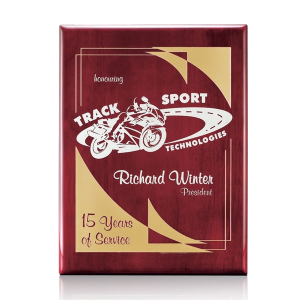 Highly polished rosewood piano finished plaque.... from ASI 84592 St Regis Group / St Regis