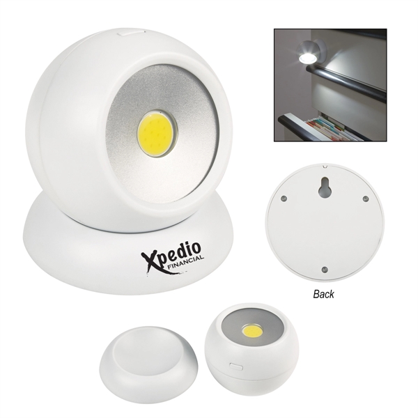 Extra-bright white COB light with a magnetic base, on/off push button,... from ASI 61125 Hit Promotional Products / Hit®