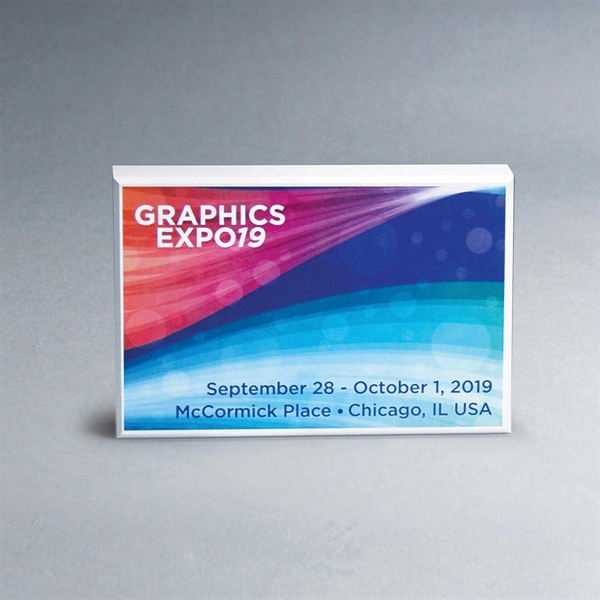 4" x 6" free-standing wood block award with beveled edge. Made... from ASI 61125 Hit Promotional Products / Hit®