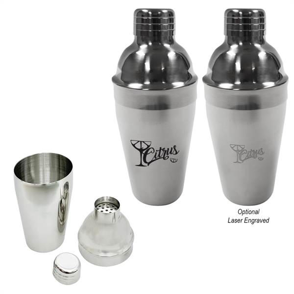 18.5 oz. stainless steel cocktail shaker with built-in strainer.... from ASI 61125 Hit Promotional Products / Hit®