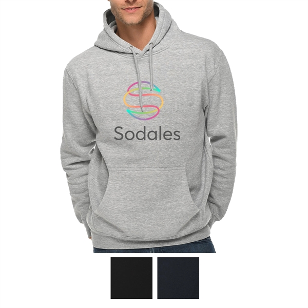 Pullover hooded sweatshirt with a unisex design, three-panel hood, drawcord, kangaroo... from ASI 61125 Hit Promotional Products