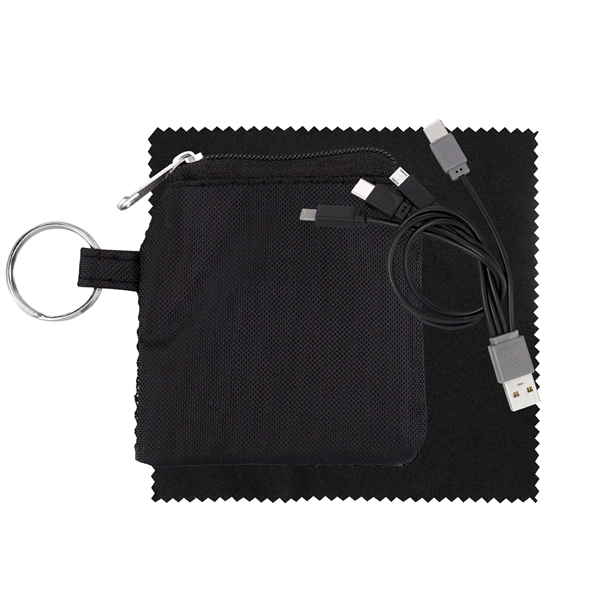 Sporty Charge & Clean Tech Set... from ASI 30208 A P Specialties / AP Specialties