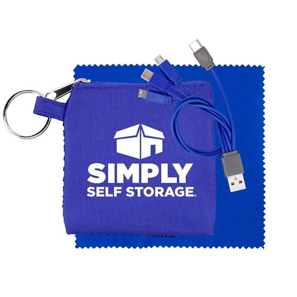 Sporty Charge & Clean Tech Set... from ASI 30208 A P Specialties / AP Specialties