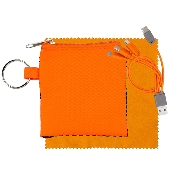 Sporty Charge & Clean Tech Set... from ASI 30208 A P Specialties / AP Specialties