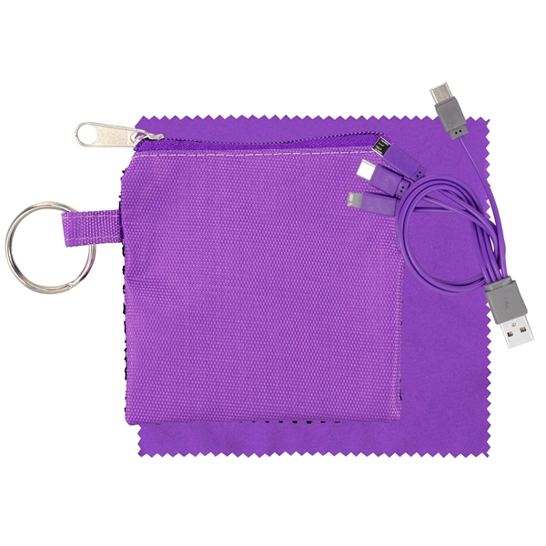 Sporty Charge & Clean Tech Set... from ASI 30208 A P Specialties / AP Specialties