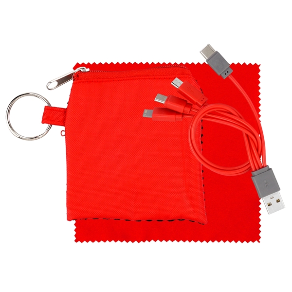 Sporty Charge & Clean Tech Set... from ASI 30208 A P Specialties / AP Specialties