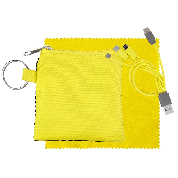 Sporty Charge & Clean Tech Set... from ASI 30208 A P Specialties / AP Specialties