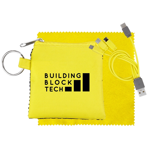 Sporty Charge & Clean Tech Set... from ASI 30208 A P Specialties / AP Specialties