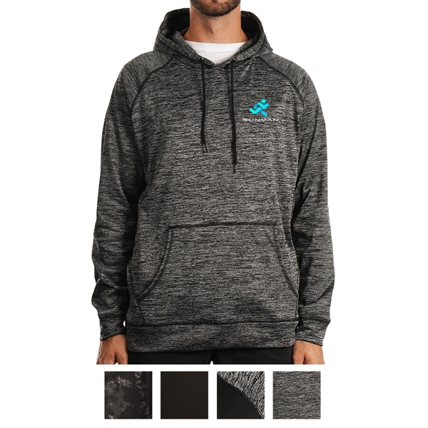 Men's fleece pullover hoodie with raglan sleeves, a front pouch pocket,... from ASI 61125 Hit Promotional Products / Hit®