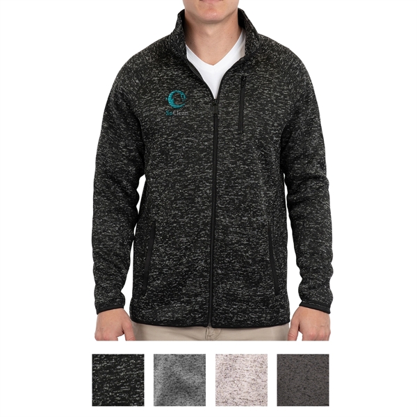Burnside® men's sweater knit jacket that's made of 6.5 oz, 100%... from ASI 61125 Hit Promotional Products / Hit®