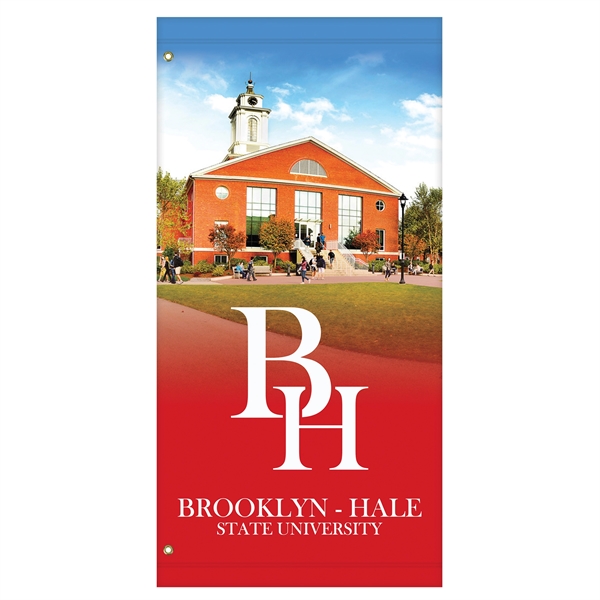 Custom digitally printed avenue banner. 60" x 30"... from ASI 80228 Quinn