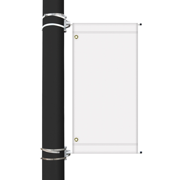 Custom digitally printed polyester avenue banner. 36"H x 18"W... from ASI 80228 Quinn