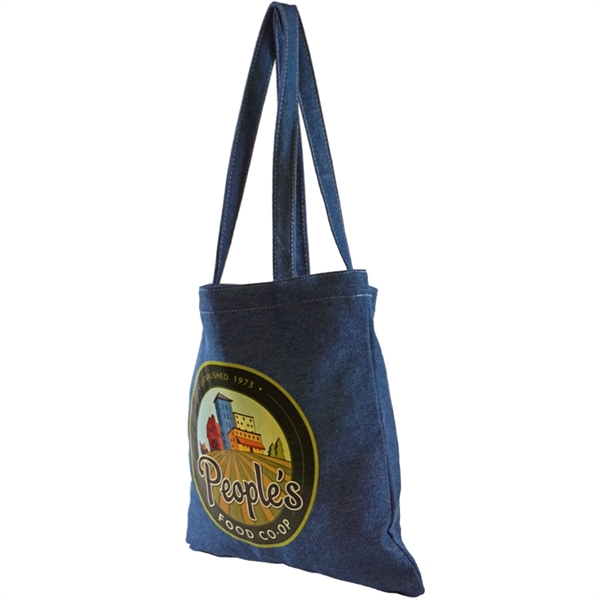 Made To Order In North America, Includes Denim Handles, Tote is... from ASI 67557 LimeLight Ent