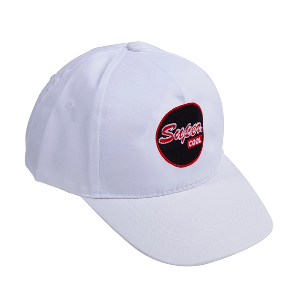 100% polyester 5 panel hat with cotton sweatband, sewn eyelets, and... from ASI 62088 IDProductsource