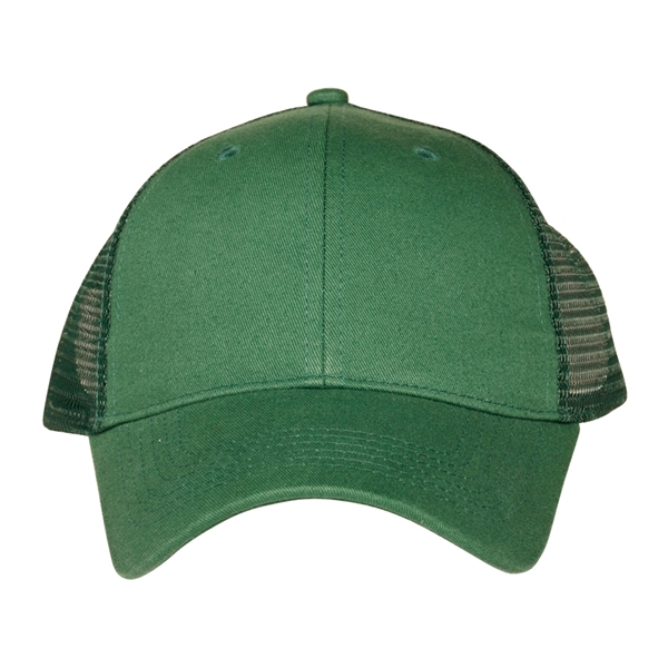 Six panel cotton and polyester buckram cap with mesh back, sweatband... from ASI 62088 IDProductsource