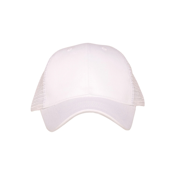 Six panel cotton and polyester buckram cap with mesh back, sweatband... from ASI 62088 IDProductsource