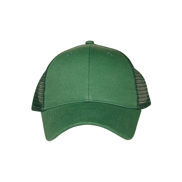 Six panel cotton and polyester buckram cap with mesh back, sweatband... from ASI 62088 IDProductsource