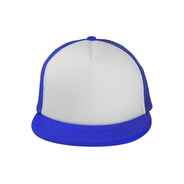 Five panel polyester trucker hat with adjustable snap closure.... from ASI 62088 IDProductsource