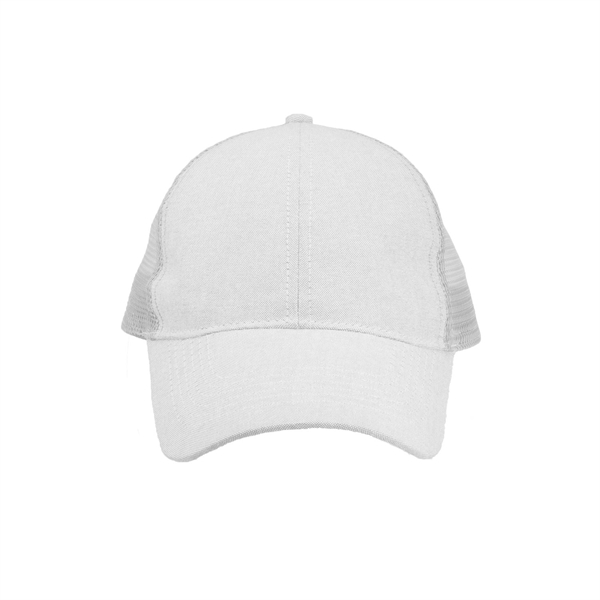 70/30 cotton and polyester six-panel buckram vintage trucker-style hat with nylon... from ASI 62088 IDProductsource