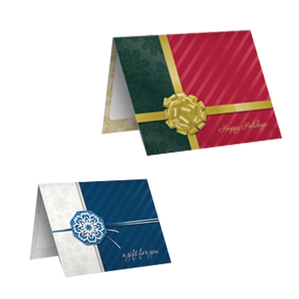 4" x 6.5" or 2.75" x 8.25" pre-printed plastic gift card... from ASI 62088 IDProductsource