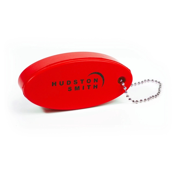 3.25" x 1.35" x .75" squeezable polyurethane floating keychain with beaded... from ASI 62088 IDProductsource