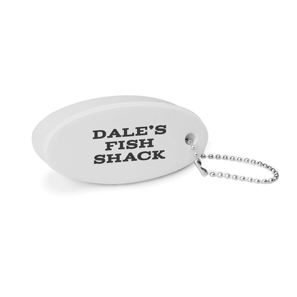 3.25" x 1.35" x .75" squeezable polyurethane floating keychain with beaded... from ASI 62088 IDProductsource