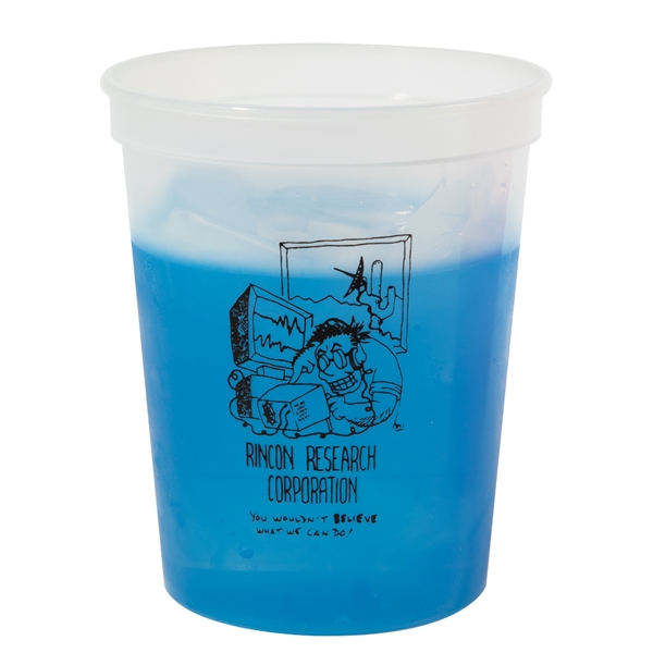 4 7/16" x 2 9/16" plastic 16 ounce color-changing stadium cup.... from ASI 62088 IDProductsource