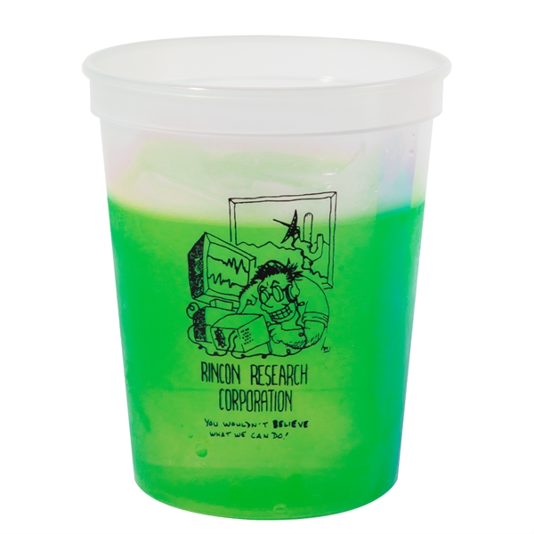 4 7/16" x 2 9/16" plastic 16 ounce color-changing stadium cup.... from ASI 62088 IDProductsource
