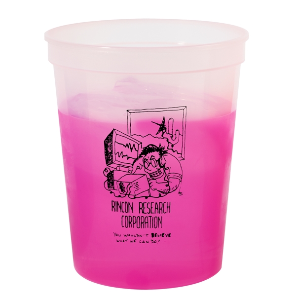 4 7/16" x 2 9/16" plastic 16 ounce color-changing stadium cup.... from ASI 62088 IDProductsource