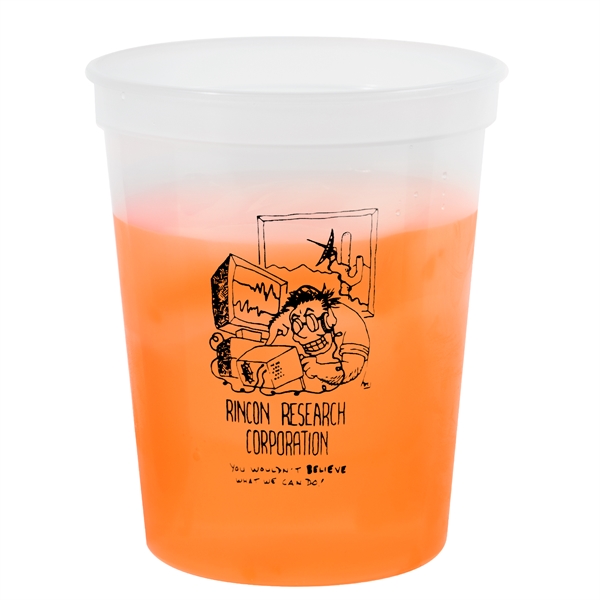 4 7/16" x 2 9/16" plastic 16 ounce color-changing stadium cup.... from ASI 62088 IDProductsource