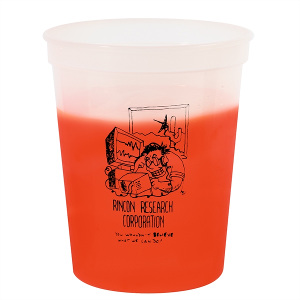 4 7/16" x 2 9/16" plastic 16 ounce color-changing stadium cup.... from ASI 62088 IDProductsource