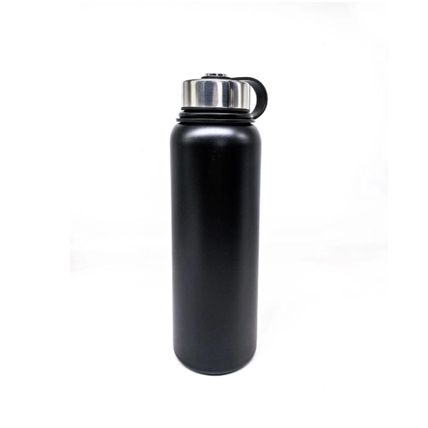 Doubled wall stainless steel, 40 oz. vacuum bottle, leak proof tight... from ASI 40544 Binaco