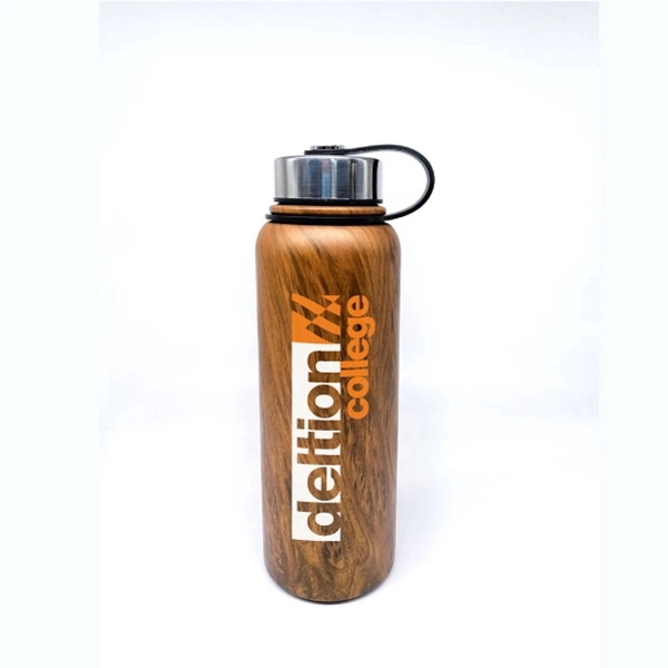 Doubled wall stainless steel, 40 oz. vacuum bottle, leak proof tight... from ASI 40544 Binaco