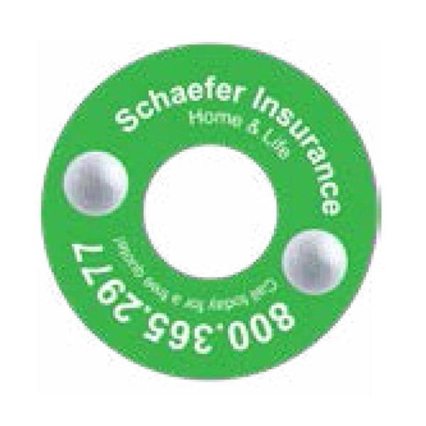 Golf hole branding, 3.75" circle. 30 mil thickness.... from ASI 75629 PSI Plastic Graphics / Plastic Graphics PSI