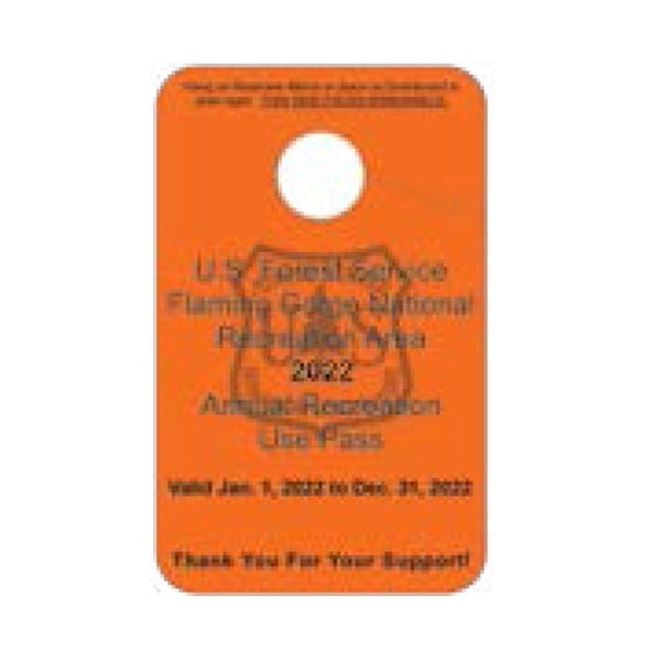 Rearview mirror hanger, 3 3/4" x 6". 30 mil thickness.... from ASI 75629 PSI Plastic Graphics / Plastic Graphics PSI