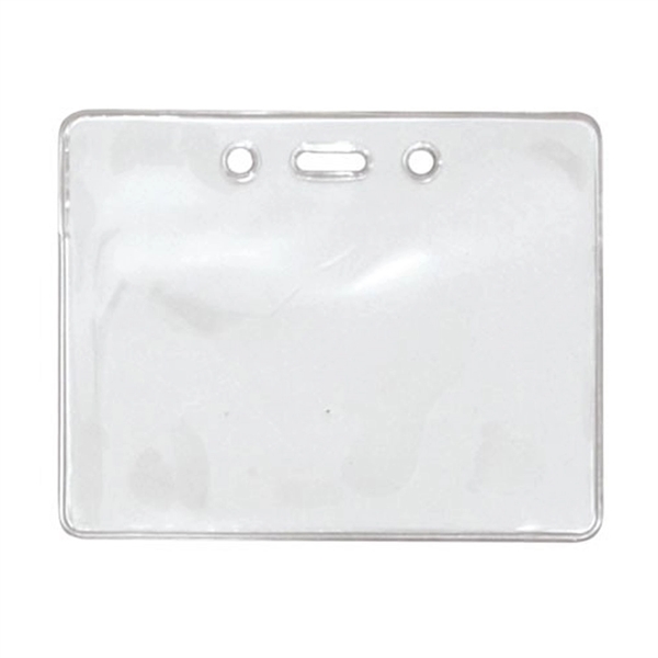 3.80" x 3" clear flexible vinyl proximity card holder with lock,... from ASI 62088 IDProductsource