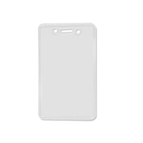 2.8" x 4.5"clear vinyl badge vertical badge holder with anti-static protection.... from ASI 62088 IDProductsource