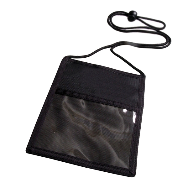 3" x 4" vinyl three-pocket credential wallet with clear ID window,... from ASI 62088 IDProductsource