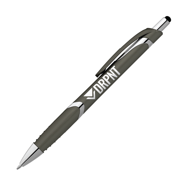 5.76" x .45" x 1.41" Gemini Softy plunger-action ballpoint pen with... from ASI 62088 IDProductsource