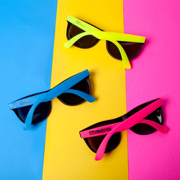 Plastic color pop sunglasses with UV 400 protection.... from ASI 62088 IDProductsource
