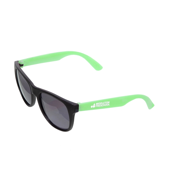 Youth-sized plastic sunglasses with UV400 protection.... from ASI 62088 IDProductsource