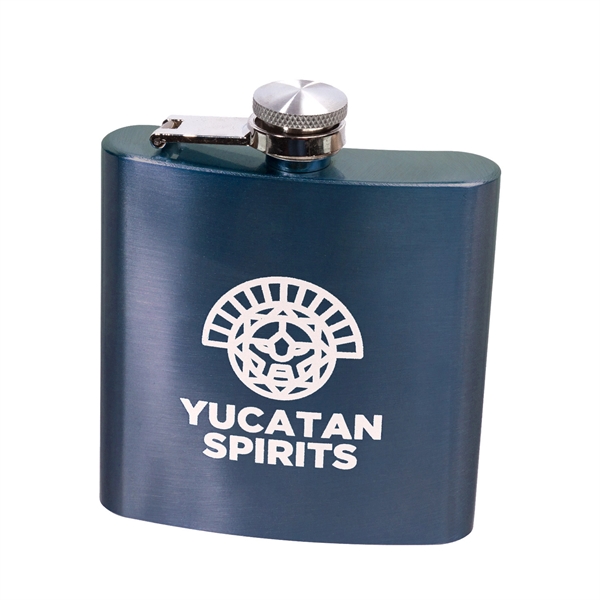 6-ounce stainless steel hip flask with single wall insulation.... from ASI 62088 IDProductsource