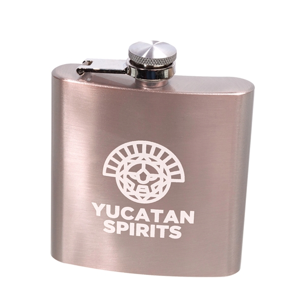 6-ounce stainless steel hip flask with single wall insulation.... from ASI 62088 IDProductsource