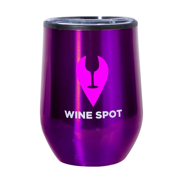 This beautiful stemless wine glass features a stainless steel exterior with... from ASI 62088 IDProductsource