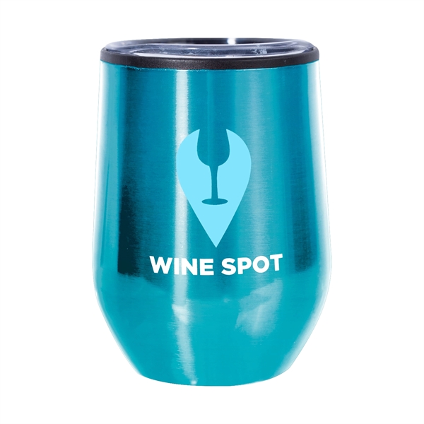 This beautiful stemless wine glass features a stainless steel exterior with... from ASI 62088 IDProductsource