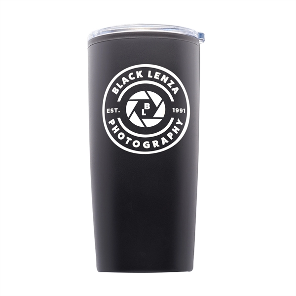3.8" x 8.5" stainless steel tumbler with shatter-resistant lid. BPA free.... from ASI 62088 IDProductsource
