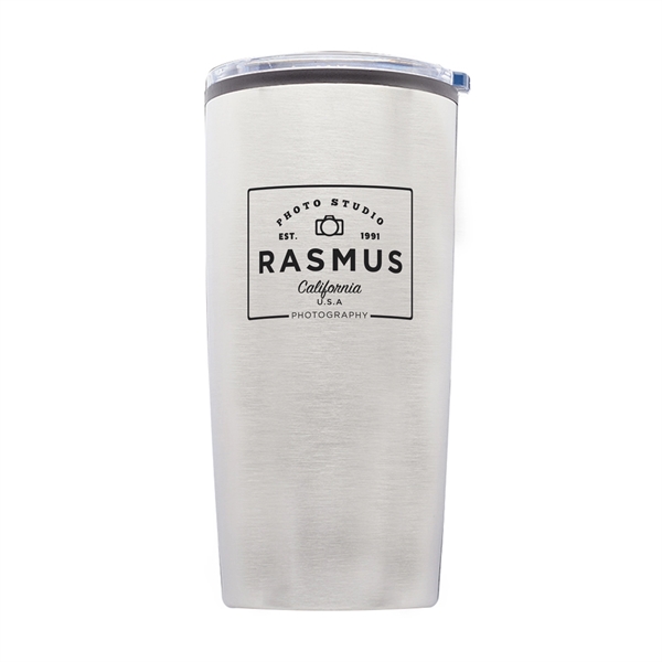 3.8" x 8.5" stainless steel tumbler with shatter-resistant lid. BPA free.... from ASI 62088 IDProductsource