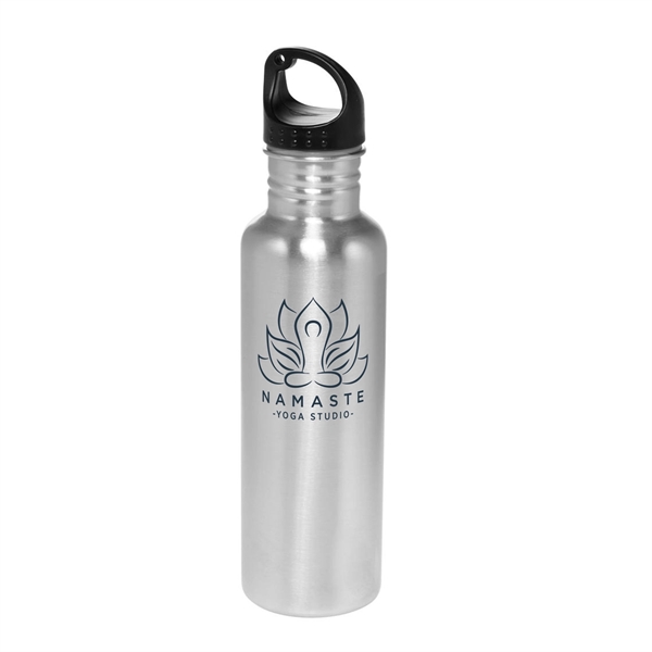 26-ounce stainless steel water bottle with twist cap and handle. BPA... from ASI 62088 IDProductsource